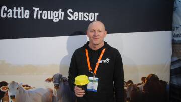 Inventor of the Water Rat Nick Seymour at the Future Ag Expo in Melbourne. Picture by Barry Murphy 